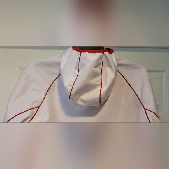 Men's White Super Bowl LIII Team ATL Voluteer Weatherproof Hoodie Size L Atlanta - Picture 5 of 10